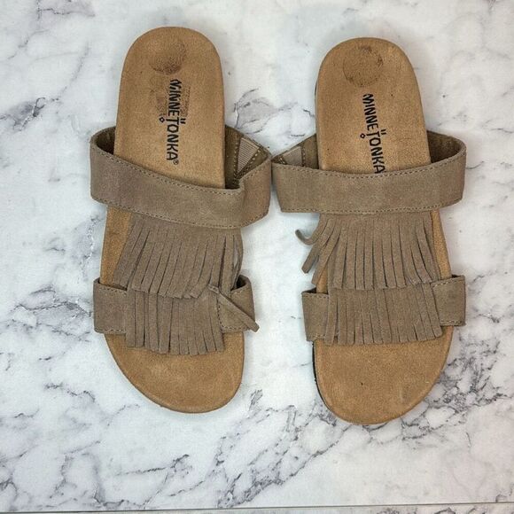 Minnetonka Daisy Slide Sandal 6 - Picture 1 of 5